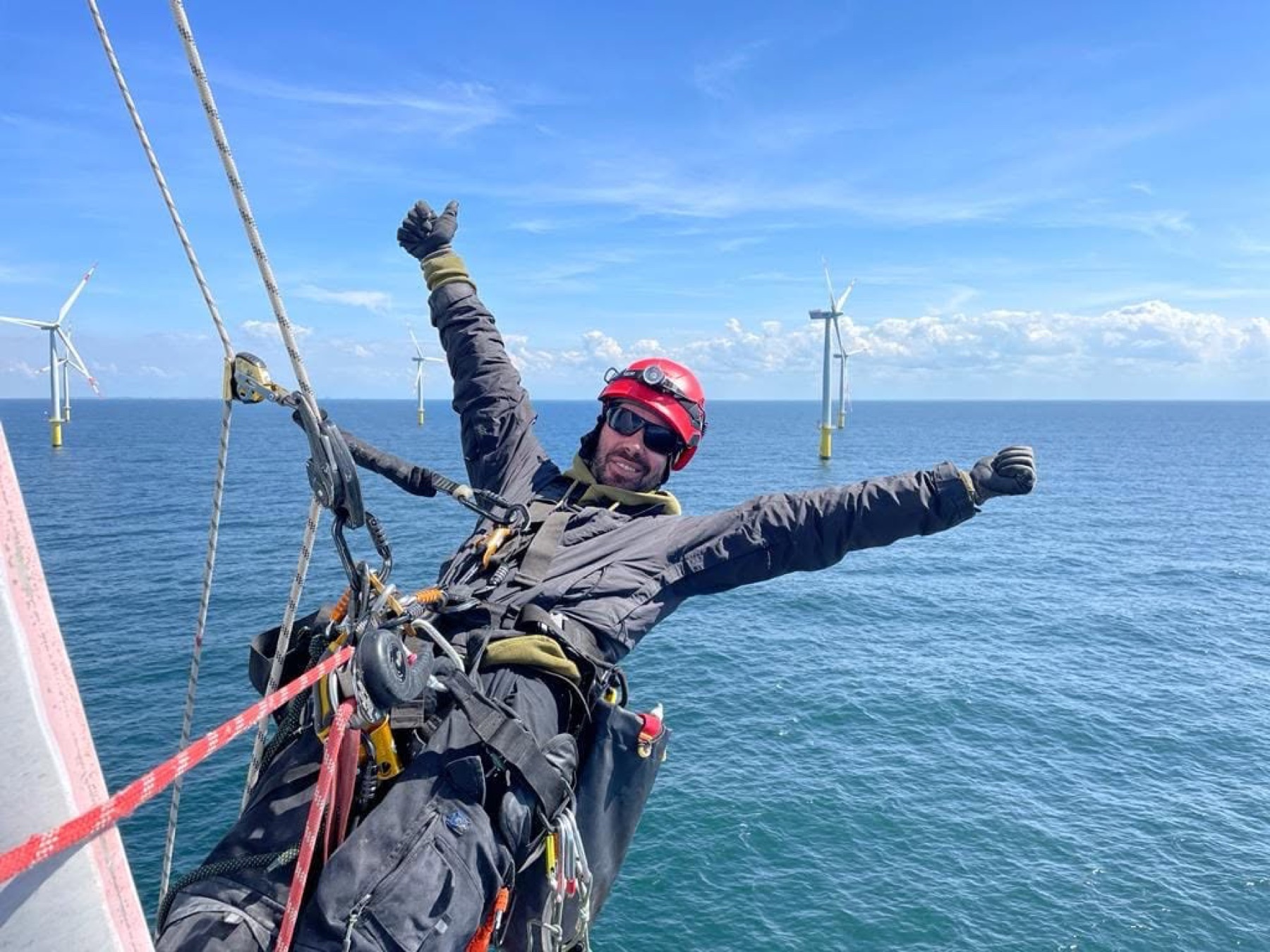 Offshore wind rope access